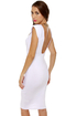 Space Race Midi White Dress